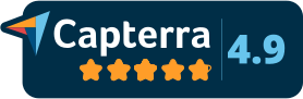 Capterra reviews badge