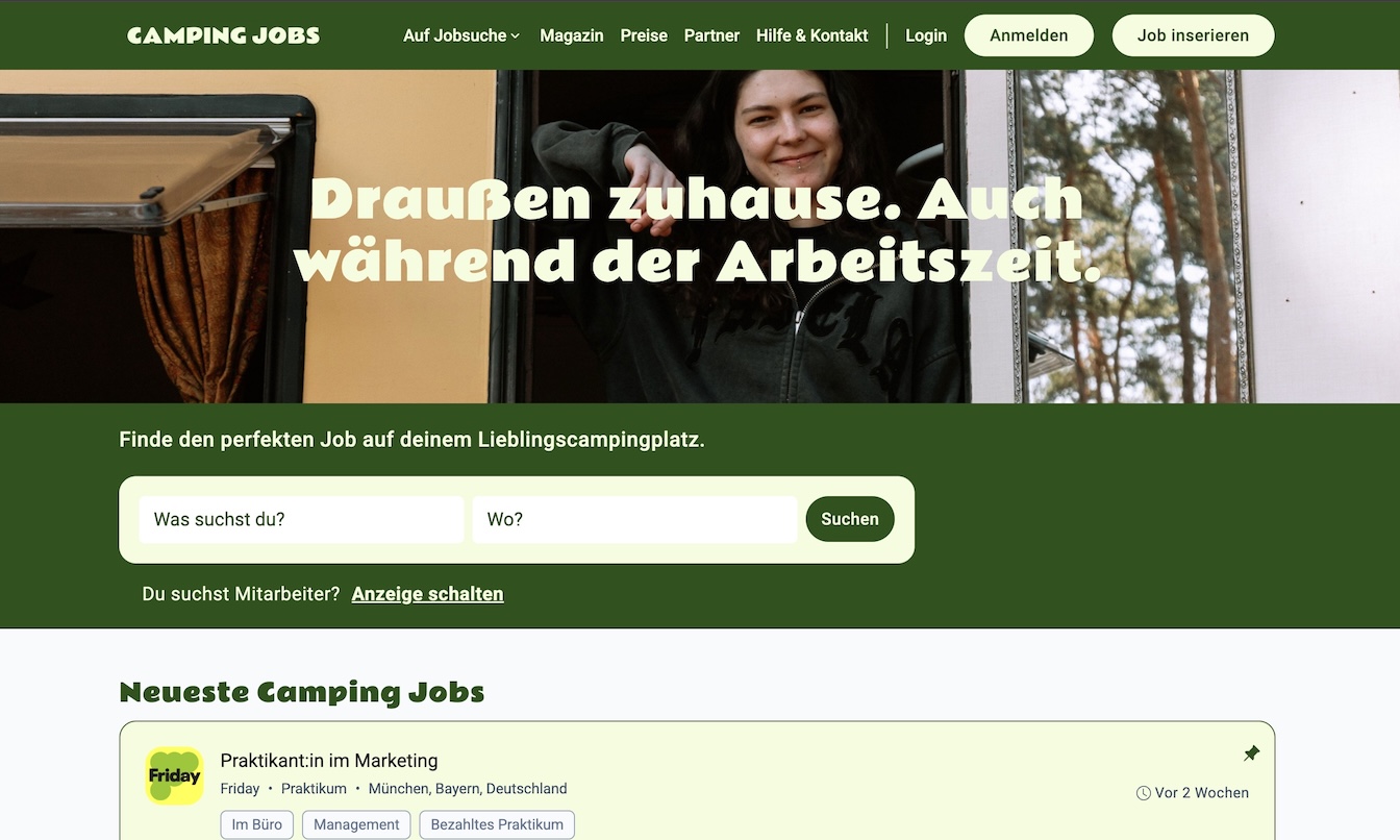 Camping Jobs