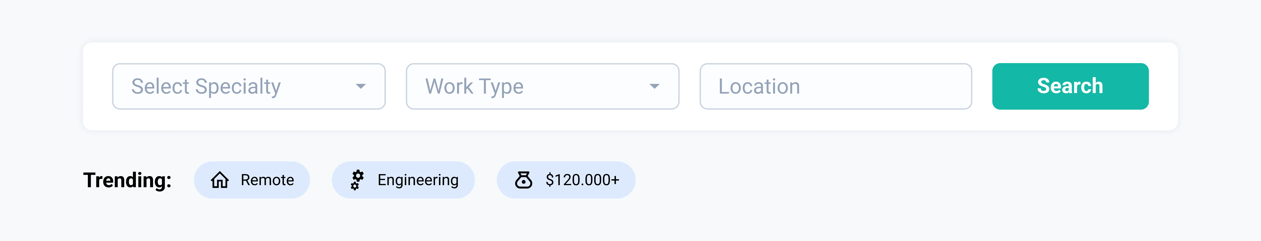 Custom job board filters